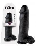 King Cock 12 inch Balls Black King Cock 12 inch Balls Black