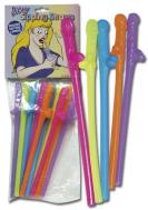 Bunte Penisstrohhalme Bunte Penisstrohhalme