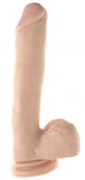 Basix - 12" Mega Dildo Flesh Basix - 12" Mega Dildo Flesh