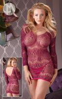 Net Dress Violet, vel.S-L - bezešvé síĽované šaty Net Dress Violet, vel.S-L - bezešvé síĽované šaty