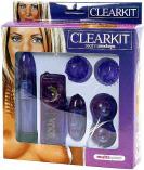CLEAR VIBRATORKIT PURPLE CLEAR VIBRATORKIT PURPLE