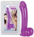 Gelové dildo Ready Mate bílá/fialová Gelové dildo Ready Mate bílá/fialová