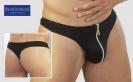 Vinyl String Zipper black L Vinyl String Zipper black L