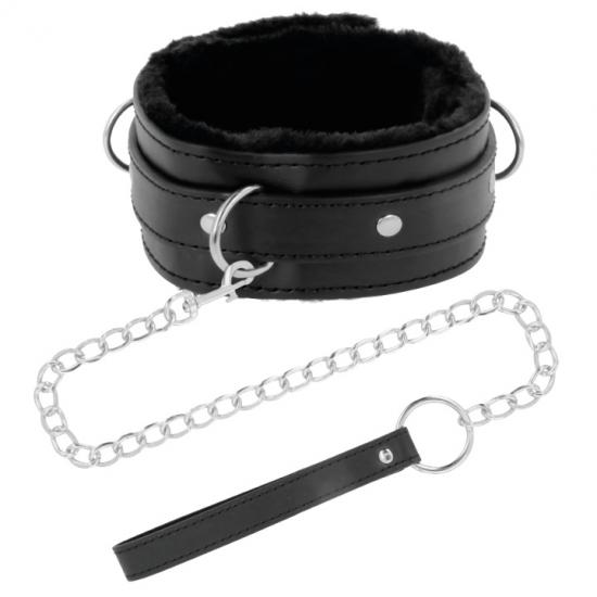 DARKNESS BONDAGE DARKNESS PADDED METAL LOCKING POSTURE COLLAR