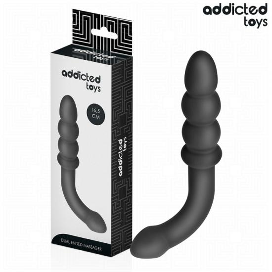 Addicted Toys Double Anal Massager Silicone (16.5 cm), dvojitý anální masér