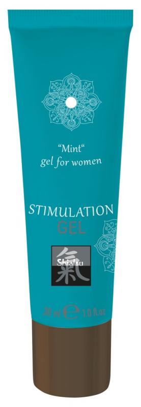 Hot Shiatsu Stimulation Gel Stimulační gel pro ženy na intimní partie máta 30 ml