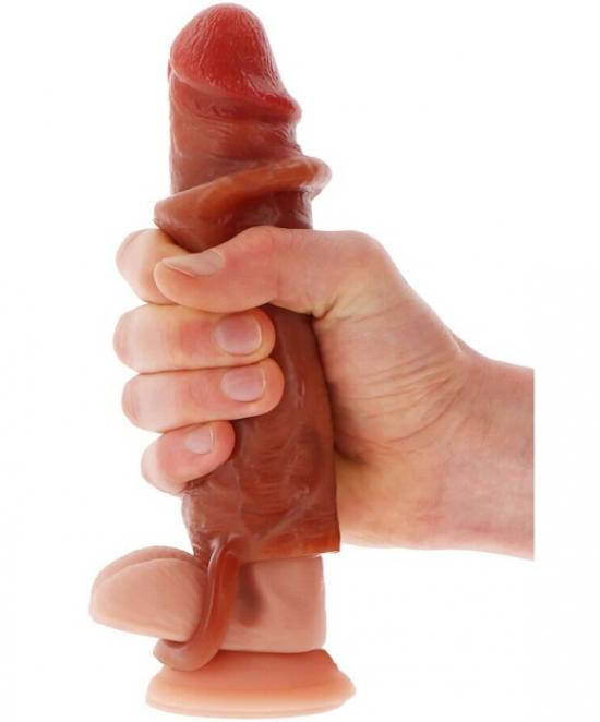 ToyJoy Get Real Hydrated Skin Penis Sleeve Silicone (16 cm), realistický návlek na penis