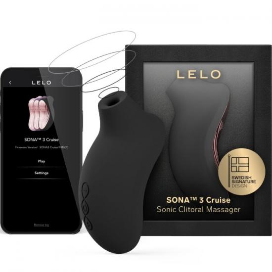 LELO Sona 3 Cruise (Black), sonický stimulátor klitorisu