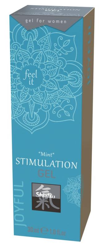 Hot Shiatsu Stimulation Gel Stimulační gel pro ženy na intimní partie máta 30 ml