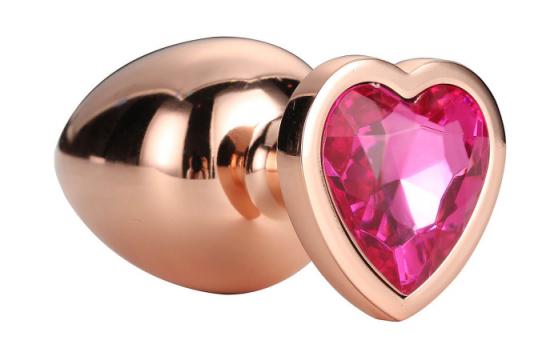 Dream Toys Gleaming Love Plug Rose Gold Medium
