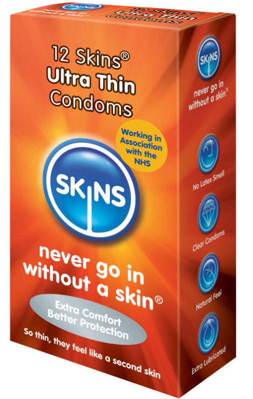Skins Condom Ultra Thin 12 Pack Skins Condom Ultra Thin 12 Pack