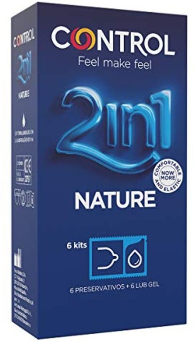 Kondom CONTROL NATURE s gelem, sada 6 ks
