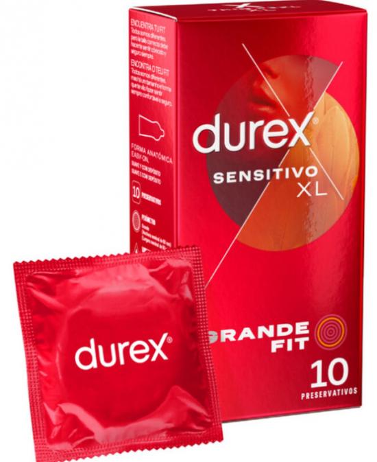 Durex Sensitive XL - extra velké kondomy (10 ks)