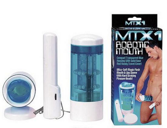MTX1 Robotic - rotační ústa masturbátor (modrý)