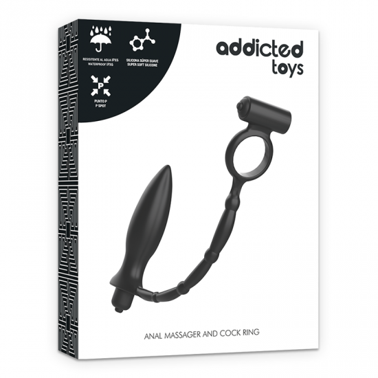 Addicted Toys Anal Massager + Cock Ring