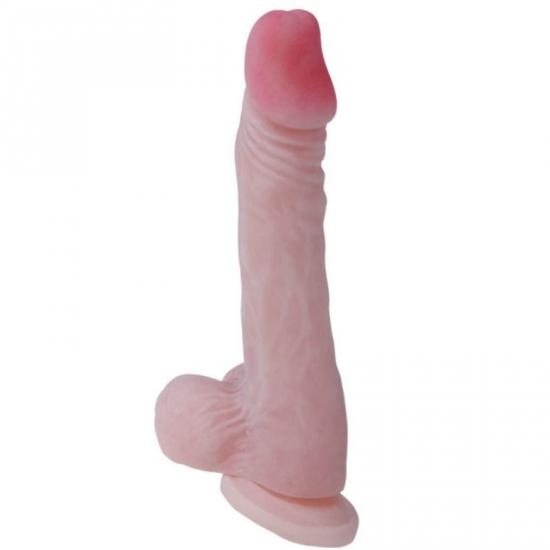 Ultra realistické dildo penis 23,6 cm s koulemi a přísavkou