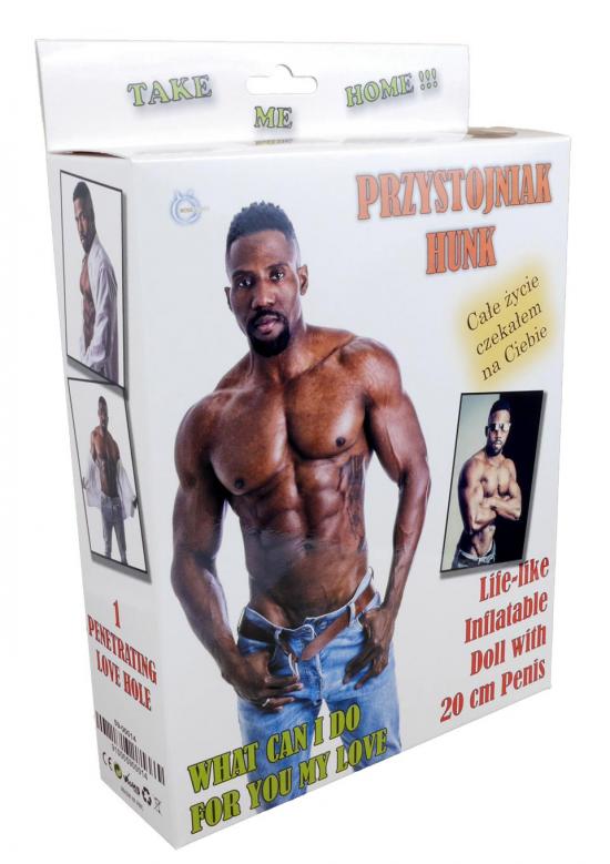 Nafukovací panák Hunk s 20 cm penisem Nafukovací panák Hunk s 20 cm penisem