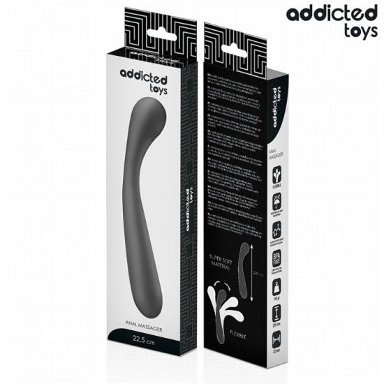 Addicted Toys Double Anal Massager Silicone (22.5 cm), silikonový anální masér