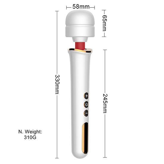 Boss Series Massager Super Powerful - Wand Vibrátor Černý