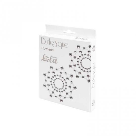 Lola Games Chest Stickers Burlesqe Rowland White - lepítka na bradavky bílá