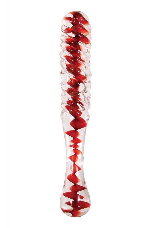 A&E Eves Sweetheart Swirl Glass Dildo (22CM