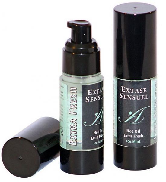 Extase Sensuel - chladivý a zklidňující masážní olej - máta (30 ml)