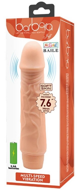 Barbara Jeff Realistic Vibrator 7.6