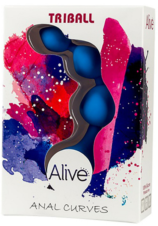 Cnex Triball Amuse G Blue - Anální korálky modré Modrý