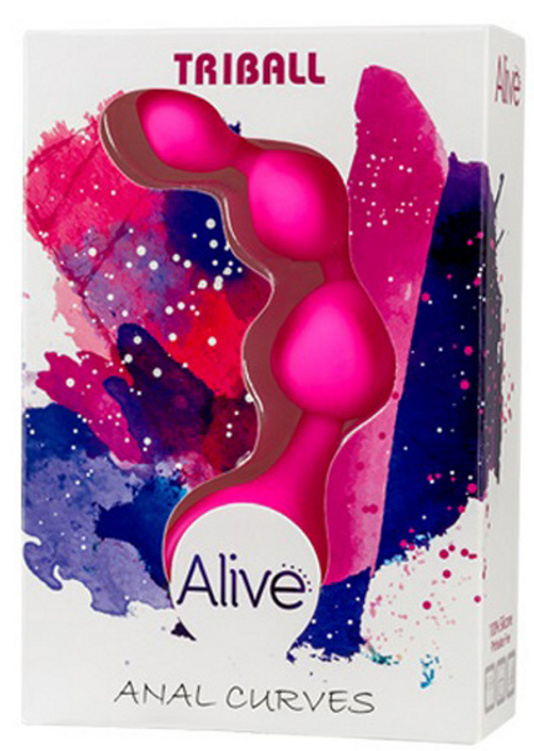 Cnex Triball Amuse G Pink - Anální korálky růžové Růžový