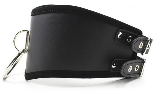 Leather Collar with Ring Buckle
