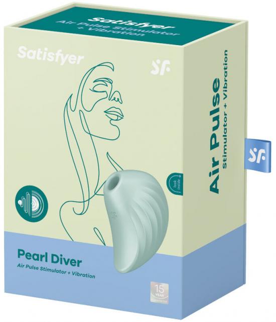 Satisfyer Pearl Diver bezdrátový s pulzačními vlnami pro klitoris máta