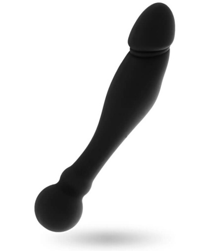 Black and Silver Karl Black gspot silikonové dildo