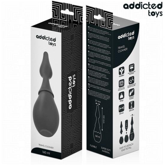 Addicted Toys Travel Cleaner Silicone Model 1, cestovní anální sprcha