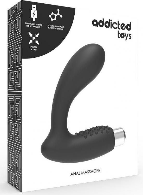 Addicted Toys Prostate Anal Vibrator #5 černý nabíjecí masér prostaty