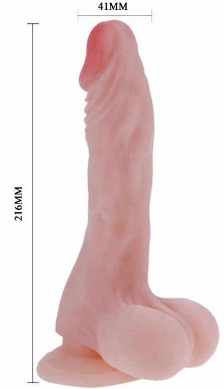 Cock Realistic Dildo Flesh 21.6 Cm