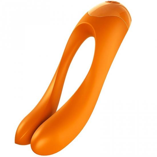 Nabíjecí vodotěsný vibrátor se dvěma ramínky Satisfyer Candy Cane