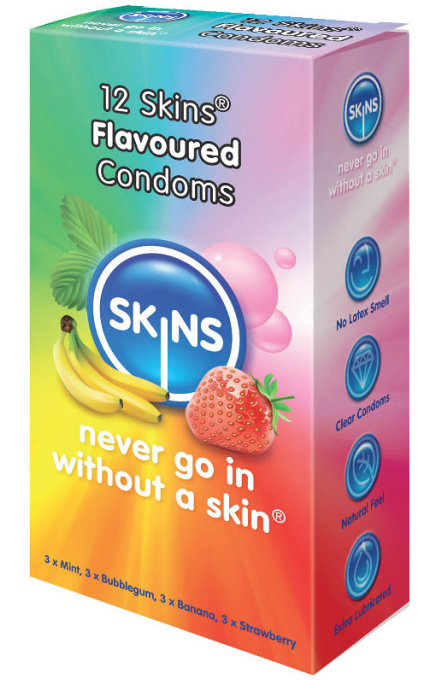 Skins Condom Flavours 12 Pack Skins Condom Flavours 12 Pack