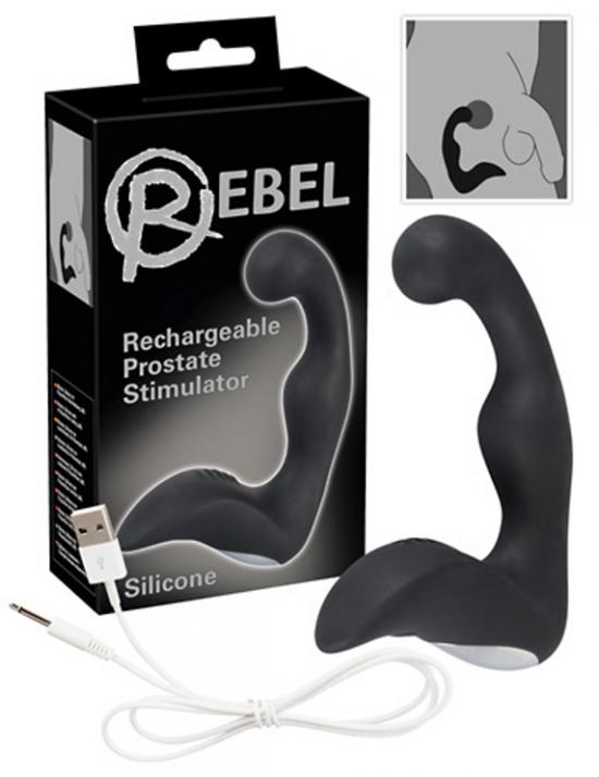 Kolík anální REBEL Prostate stimulator black