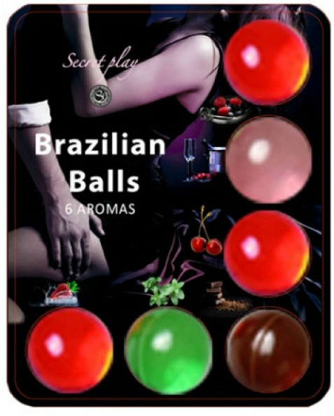 6 Hot Balls Lubricante Fruits