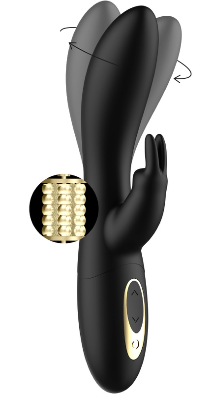 IBIZA Vibrátor Powerful Pearled Rotator With Rabbit