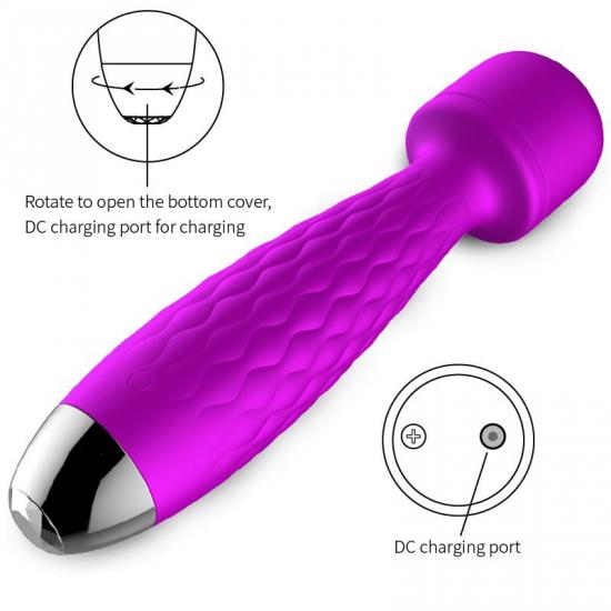 Silicone AV Massager Purple