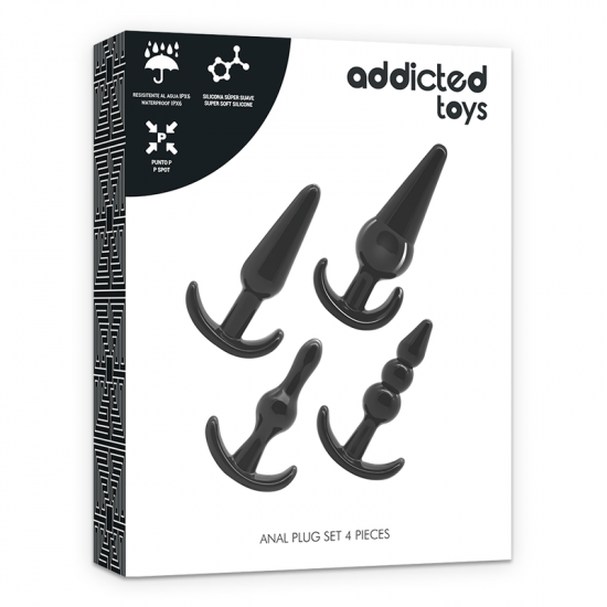 Addicted Toys 4 Silicone Anal Plugs Set