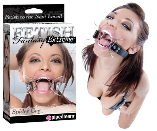 Pipedream Fetish Fantasy Extreme Spider Gag ocelový roubík a rozevírač úst