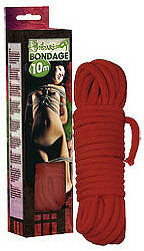 Shibari Bondage lano 10 m - červené
