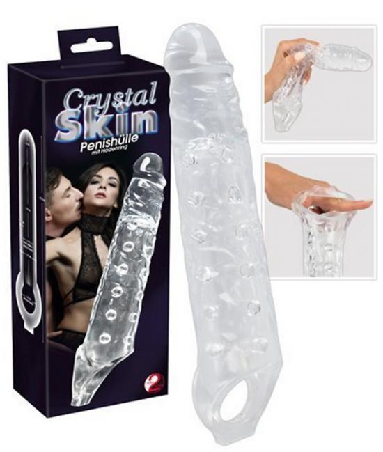 Crystal Clear Penis Sleeve s kroužkem