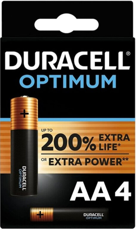 Duracell 200 Alkaline Battery AA LR6 4ks