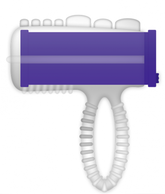 Casual Ring Tongue Vibrating Purple Casual Ring Tongue Vibrating Purple