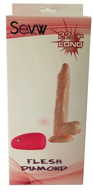 Flesh Diamond Vibrator 8.5