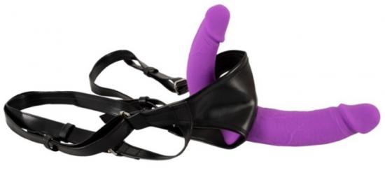 Sweet Smile Super Soft Double Strap On Purple