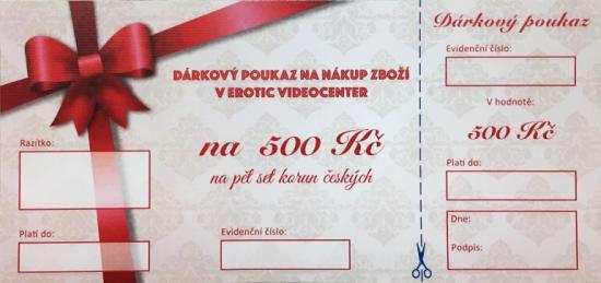 Dárkový poukaz - Voucher v hodnotě 500 Kč na nákup zboží